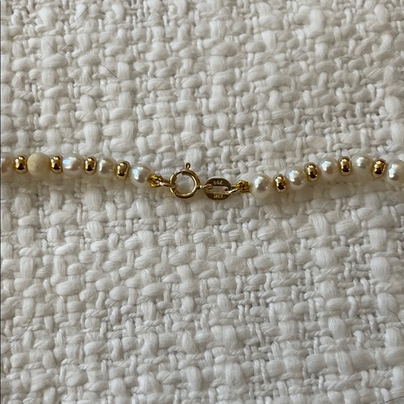 14K Gold and Pearl Necklace